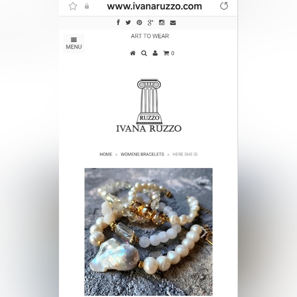 4 Bracelets Jewelry Set Stacking Bar Baroque Pearl 14K Gold plated Jewelry - Picture 11 of 11